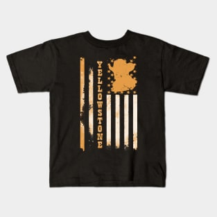 Yellowstone Cowboy Flag Kids T-Shirt